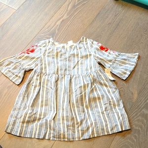 BABY GAP Blue Striped Dress